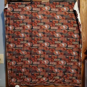 NEW SAN FRANCISCO 49ERS MINKY BLANKET